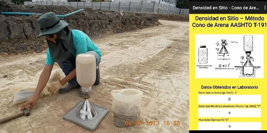 Densidad de Campo con Cono de Arena en Osorno: Control de Compactación Confiable